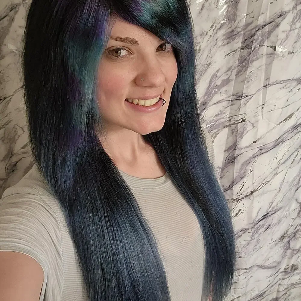 Crystal Mermaid Human Hair Scene Queen Wig
